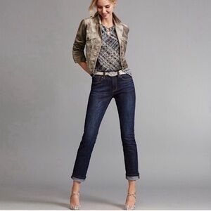 CAbi Dark Blue Straight Leg Jeans